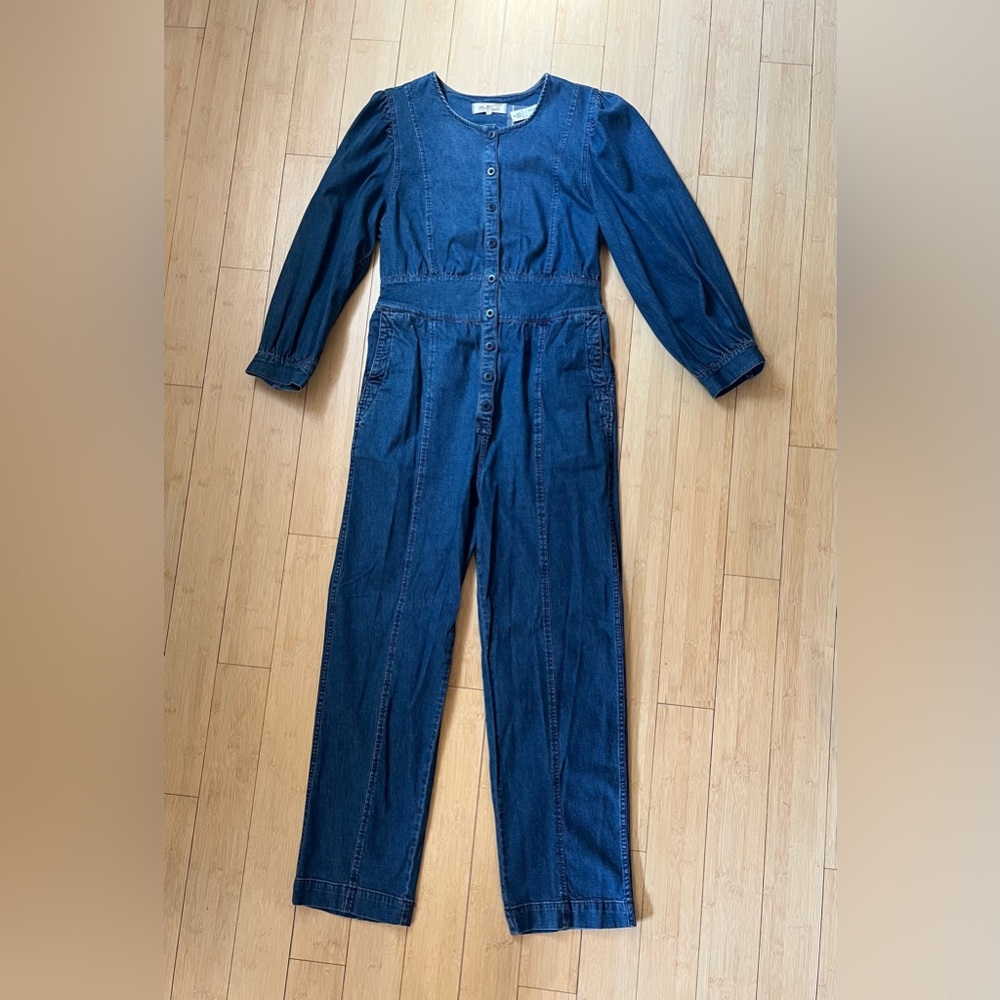 Madewell Blue Denim Top